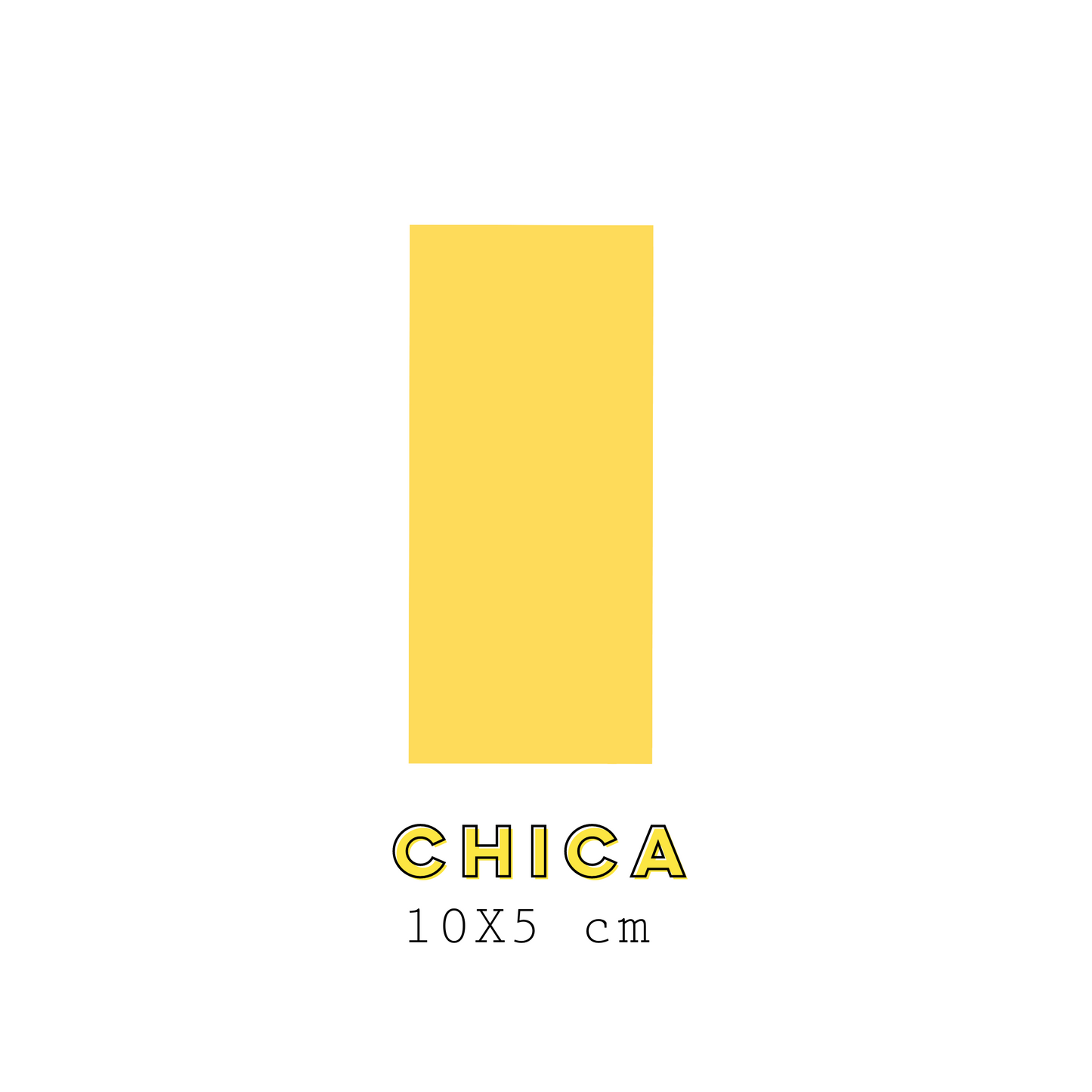 Stickers Rectangular Chica